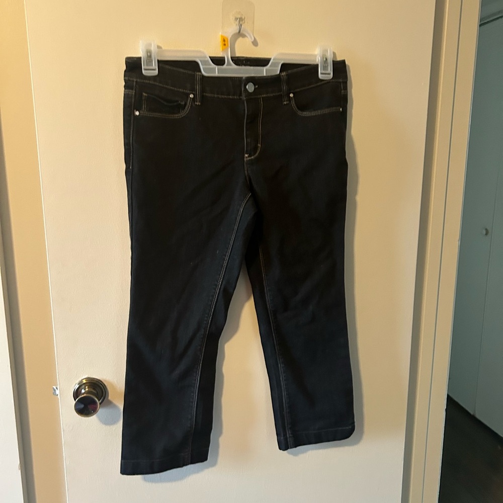 Classic Black Women's Jeans Capris